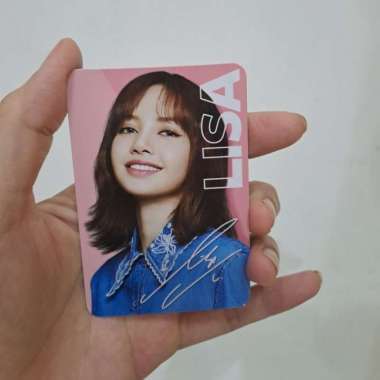 Photocard Lisa blackpink oreo limited edition Multivariasi Multicolor