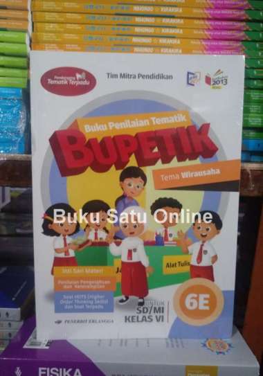 Bupetik 6E Kelas 6 SD Erlangga K 13 Revisi Multivariasi Multicolor