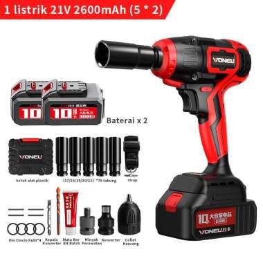 JP Impact wrenchImpact wrench listrik bor impa 2 baterai