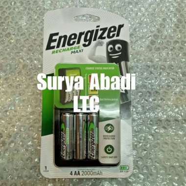 Charger Energizer Maxi + 4 Baterai Aa 2000Mah Terbaik