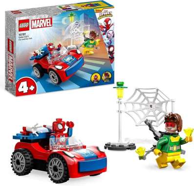 LEGO Marvel Spidey - 10789 Spider-Man Car and Doc Ock Set Movie Superhero Model Spiderman Action Toy