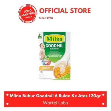 MILNA BUBUR GOODMIL 6 BULAN KE ATAS 120GR WORTEL LABU