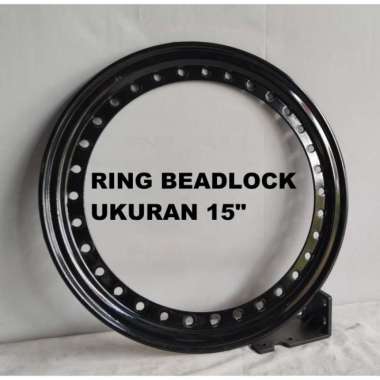 RING VELG BEADLOCK STEEL / BESI UKURAN 15 INCI HITAM / BLACK