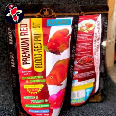 AKARI PREMIUM RED BLOOD RED PARROT 100 GRAM