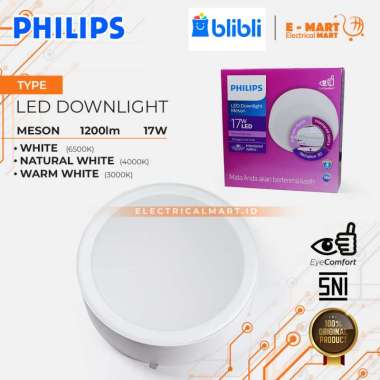 Philips Downlight LED MESON 17W S Outbow Tempel Plafon 17watt OB Bulat KUNING
