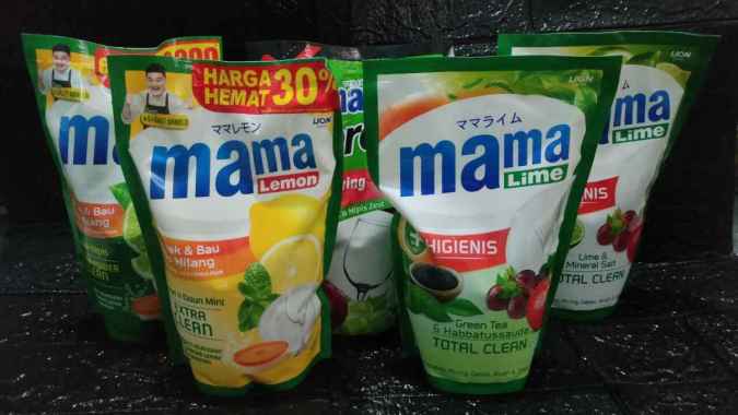 Promo Harga Mama Lemon Cairan Pencuci Piring Lemon & Daun Mint 780 ml - Blibli