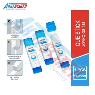 Aksesoren Lem Batang Joyko [GS-118/12gr] / Glue Stick Square Glue
