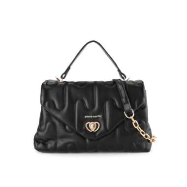 Pierre Cardin Tas Wanita Hand Bag Kasual Tas Kerja Selempang Hitam 9121525301BLA