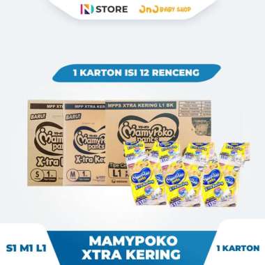 Mamypoko Pants Xtra Kering Renceng S1/M1/L1 1 Karton isi 12 Renceng MP RENCENG S1 KARTON
