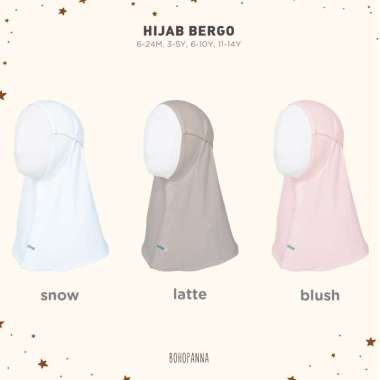 BOHOPANNA - HIJAB BERGO - Hijab Anak 11-14Y BLUSH