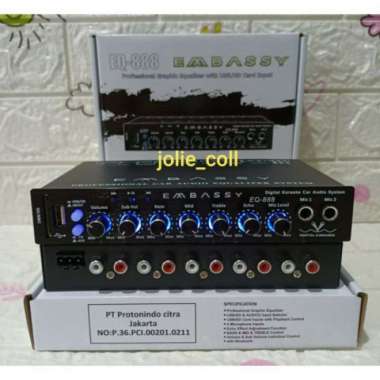 Preamp parametrik Embassy EQ-888 USB SD CARD