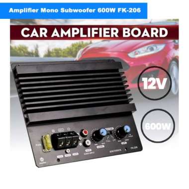 Power Amplifier - Mono Car Audio Amplifier Board Bass Subwoofer 600W FK-206