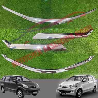 Garnish Gril All New Avanza Xenia List Grill Depan Chrome 2012 - 2015 TENGAH