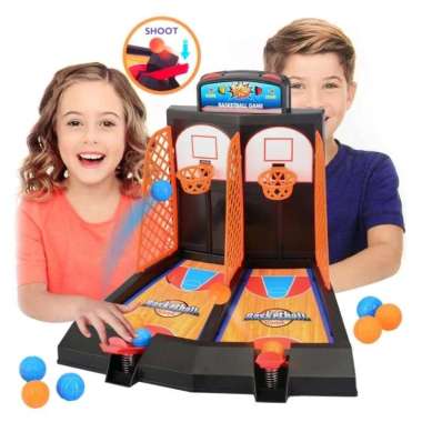 Mainan Anak Basket Mini/BasketBall Shoot Ball Board Game Arcade y1808 / YG11 / YG12 kantong YG12