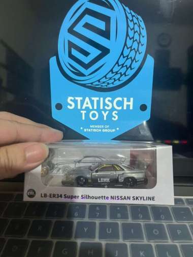 CM Model 1/64 LBWK ER R34 Super Silhouette Nissan Skyline Chase