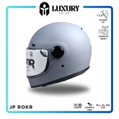Helm Retro Klasik JP ROKR Motif Solid L RK 01