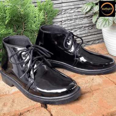 MIVASO Sepatu Pdh Tni Polri Security Brimob Satpam Mengkilap Terbaru Pengencang Tali 100% Original A