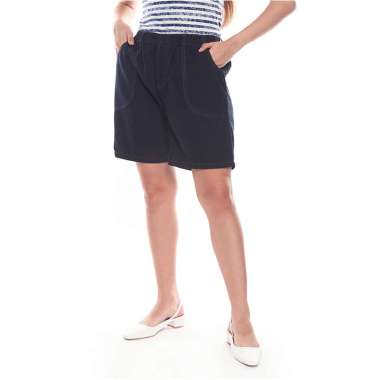 2nd Red Bermuda Wanita Denim Chambray Full Karet 262102 S