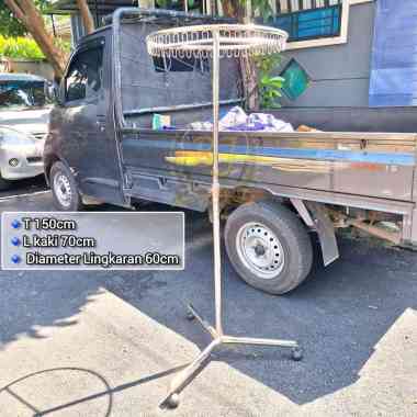 Jemuran Baju Bulat / Gantungan Bulat Bahan Stainless Crom T 150cm