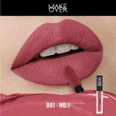 MURAH - MAKE OVER Powerstay Transferproof Matte Lip Cream B01 No