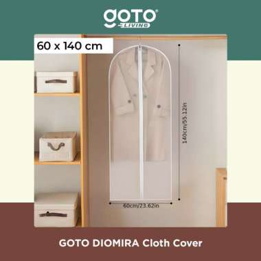 Goto Diomira Cloth Cover Pelindung Baju Gantung Sarung Jas Anti Debu 60 X 140