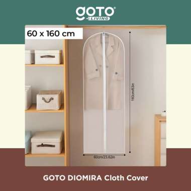 Goto Diomira Cloth Cover Pelindung Baju Gantung Sarung Jas Anti Debu 60 X 160
