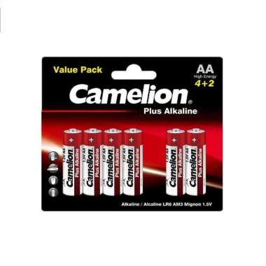 CAMELION BATERAI ALKALINE AA AAA ISI 6 BATERRY BATERE KUALITAS SETARA ABC ALKALINE AA (6 PCS)