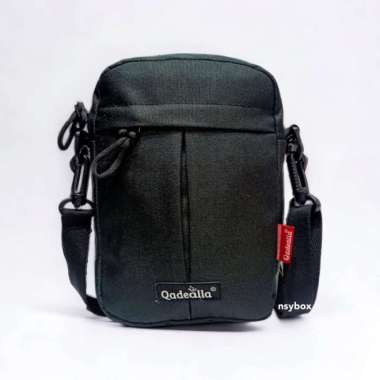 TAS SELEMPANG HP / TAS HP SELEMPANG / TAS HP PRIA WANITA - Hitam Hitam