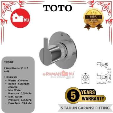 Diverter Shower TOTO TX453SE 2 Way Diverter