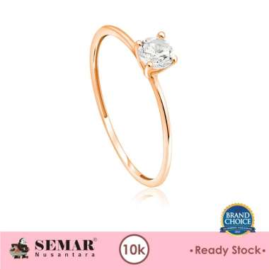 Cincin Emas Solitaire Anada Gold 10K Semar Nusantara, Weight of Precious Metal Batu putih-14-15