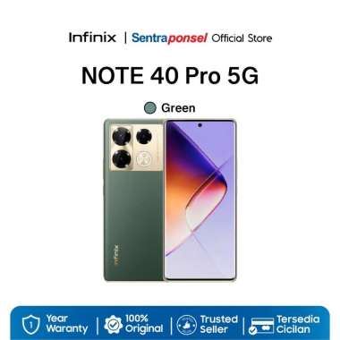 Handphone Infinix Note 40 Pro 5G NFC 8GB+256GB Green