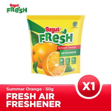 Bagus FRESH Air Freshener Pouch 50 g - Summer Orange - Pengharum Ruangan X2 Twin Pack