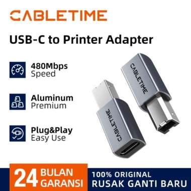 CABLETIME Adapter USB Type C To USB-B 2.0 Male Converter Konektor For Printer