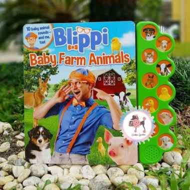 Blippi Baby Farm Animals Sounds Board Book