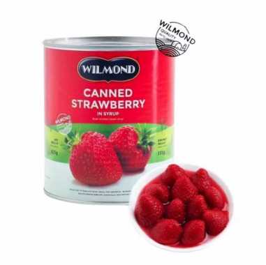 WILMOND Can Strawberry in Syrup 825g - Buah Storberi Dalam Sirup