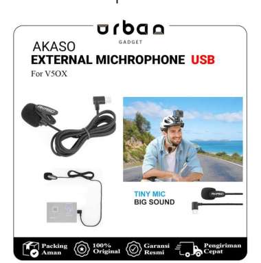 Akaso External Microphone USB For Akaso V50X Mic Original