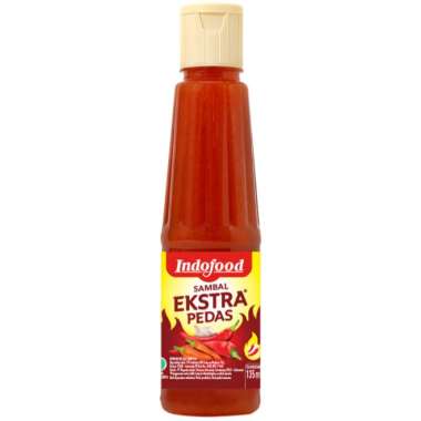 Indofood Sambal Botol 135ml - Extra Pedas Pedas