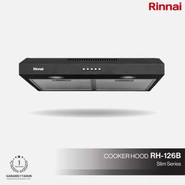 Rinnai RH-126B RH 126 B Slim Cooker Hood 60cm Black