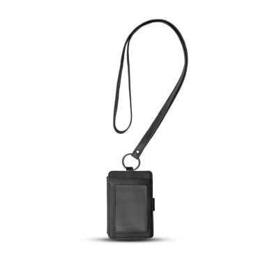 EVERNEXT - LANYARD KARTU ID CARD HOLDER NAME TAG KANTOR TAS KALUNG DOMPET KARTU GANTUNG OSCAR BLACK