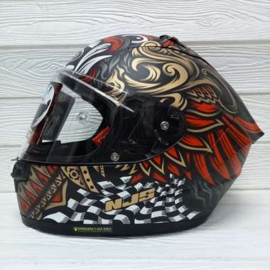 HELM NJS ZX-1R BARONG BLACK DOFF FULL FACE NJS ZX1R M