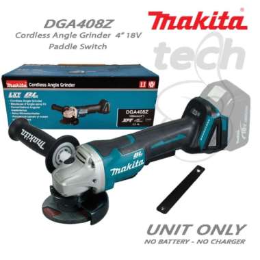 Mesin Gerinda Baterai Cordless Angle Grinder 4" 18V Makita DGA408Z - Unit Only