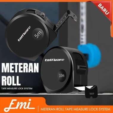 Taffware Meteran Roll Tape Stabil Measure Lock System 18mm 5M dan 10M 5 Meter