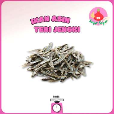 Sayur Segar - Ikan Asin Teri Jengki Utuh/Salted Anchovy 500gr