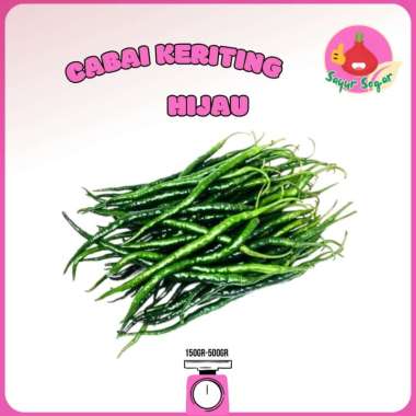Sayur Segar - Cabai Keriting Hijau / Green Chili 250 gram