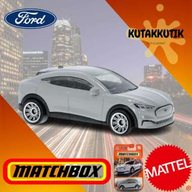 Matchbox Mobil SUV 2021 Ford Mustang Mach-E Grey Abu Ford Edition