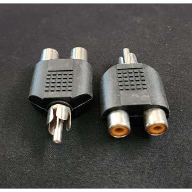 Socket Soket RCA Splitter Cabang 1 Male Soket Split 2 Female Soket