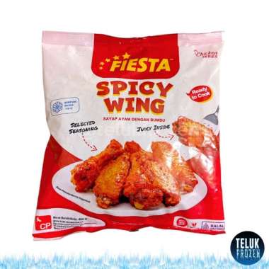 Fiesta spicy wing 400gr g / seasoned chicken nugget / sayap ayam goreng bumbu 400 gram / daging olah