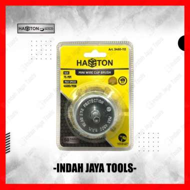 HASSTON 3450-112 Mata Bor Sikat Kawat 75 mm Mangkok - Mini Wire End Brush Cup