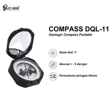 Kompas Geologi DQL-11 Presisi Tinggi Antimagnetik