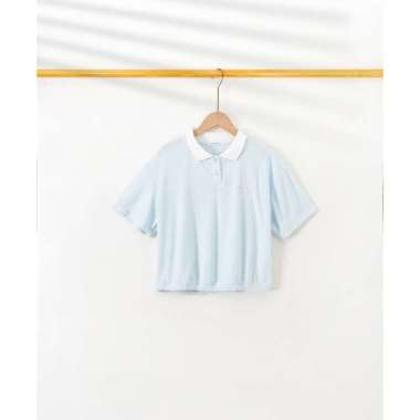 Young Hearts Picnic Perfect Polo Top Y26-000024 M Blue